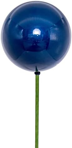 Vickerman 4 x 18 Midnight Blue Pearl Ball Ornament Stick 6 per Bag