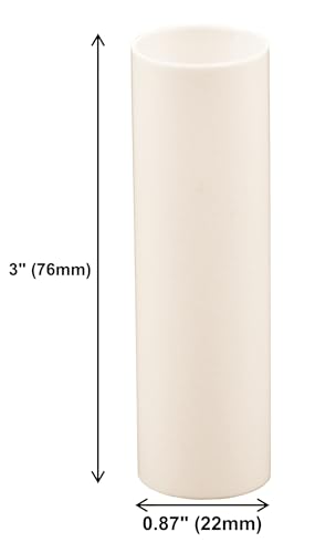Creative Hobbies 3 Inch Cream Plastic Candle Covers Set of 12