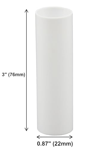 3 Inch White Plastic Candle Covers Set of 12