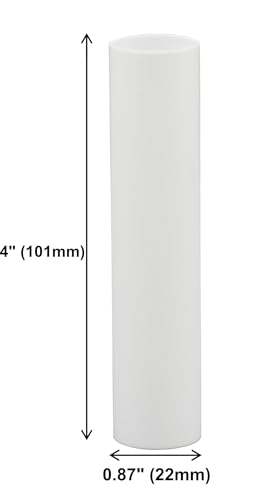 Creative Hobbies 4 Inch White Plastic Candle Covers Set of 6