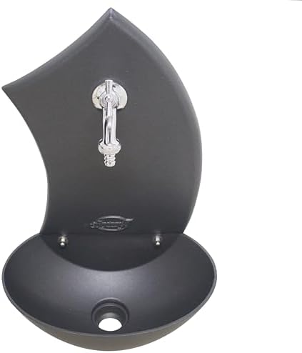 Pinta Garden Fountain Anthracite Cast Iron with Tap