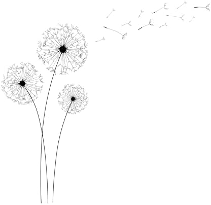 Dandelion Wall Decals for Bedrooms and Offices