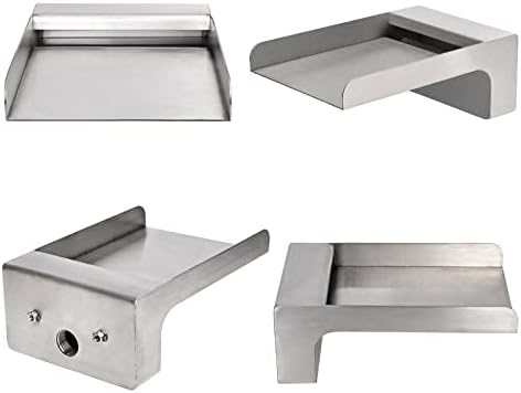 PONDO 304 Stainless Steel Waterfall Spout for Ponds and Pools