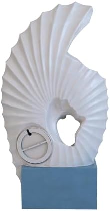 White Water Fountain with Blue Base and Light Feature