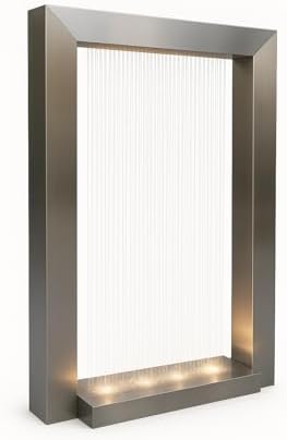 Steel Serenity Stainless Steel Water Feature Modern Elegance and Lasting Durability