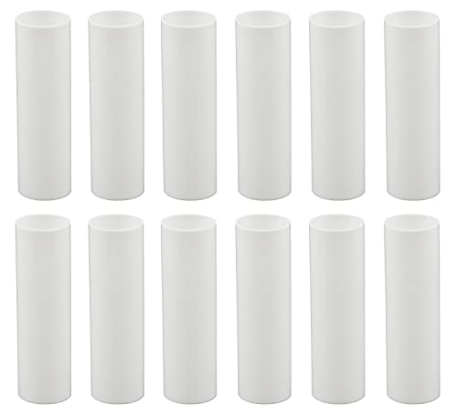 3 Inch White Plastic Candle Covers Set of 12