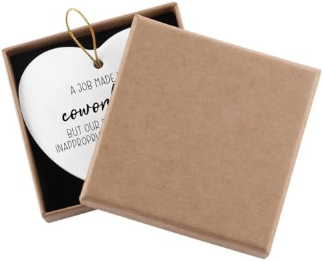 Funny Coworker Farewell Gift Heart Plaque