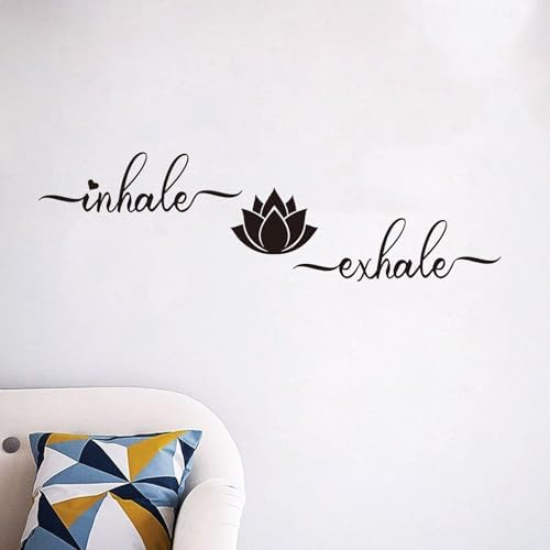 AnFigure Yoga Quotes Wall Sticker 25x7 Inches