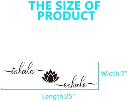 AnFigure Yoga Quotes Wall Sticker 25x7 Inches