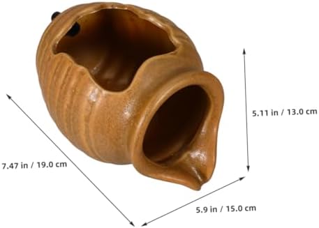 Holibanna Ceramic Water Fountain Jar Indoor Outdoor Decor