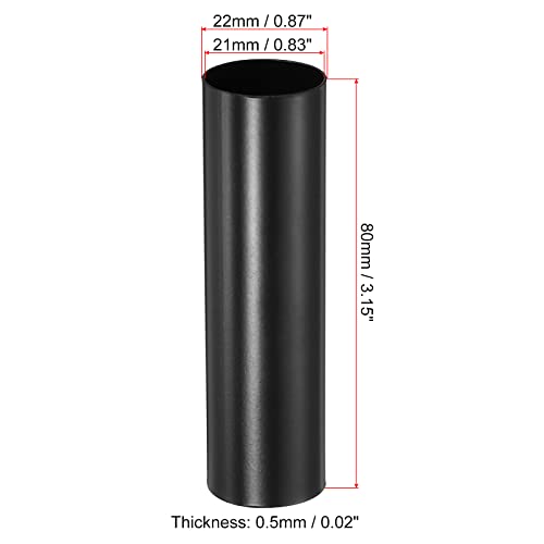 MECCANIXITY E12 Candle Socket Covers 6 Pcs Black Metal Sleeves