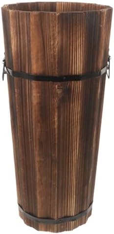 ABOOFAN Wooden Umbrella Stand Entryway Rustic Holder
