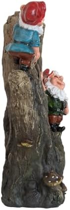 Nirvaer Decorative Gnome Water Fountain with LED Light
