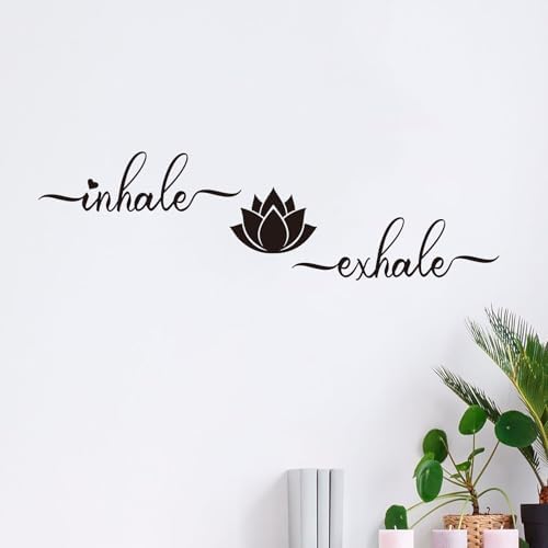AnFigure Yoga Quotes Wall Sticker 25x7 Inches