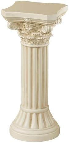 Touch of Class Corinthian Column Pedestal - Ivory Wash