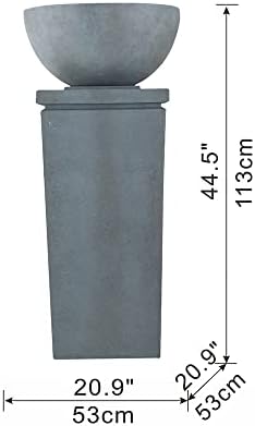 Enhance Outdoor Charm with 445 Inch Polyresin Water Fountain
