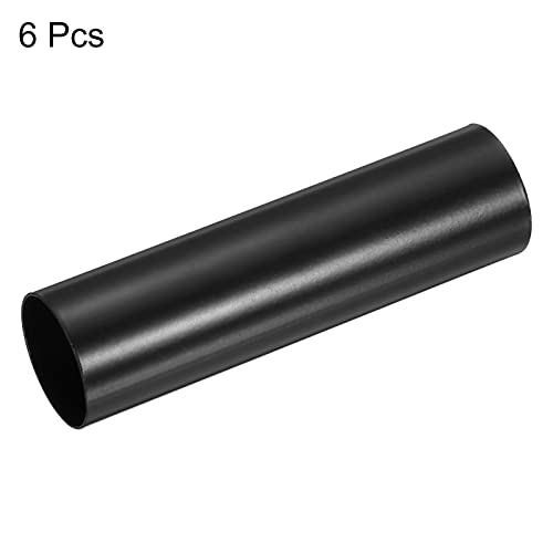 MECCANIXITY E12 Candle Socket Covers 6 Pcs Black Metal Sleeves