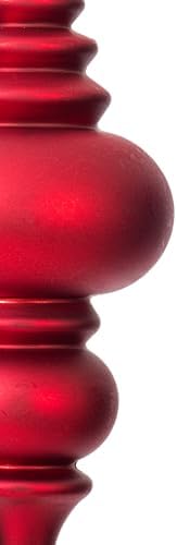 Vickerman 7 Inch 4-Finish Finial Ornament 8 Pack
