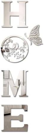 Silver Acrylic Mirror Wall Sticker Design