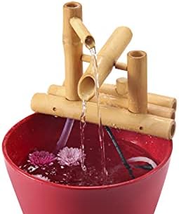 Lifegard Aquatics Bamboo Fountain Kit with Pump and Plant Holder