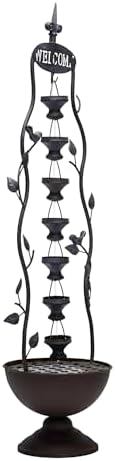 Alpine Corporation MAZ256 7 Cup Tiered Bronze Water Fountain