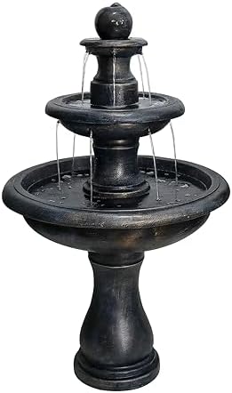SunJet 452 High 3-Tiers Concrete Outdoor Fountain