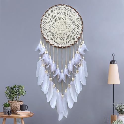 Malicosmile 118 Inch Large White Dream Catcher Wall Decor