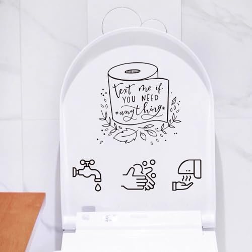 Toilet Rules Wall Sticker DIY Decor Vinyl Decal