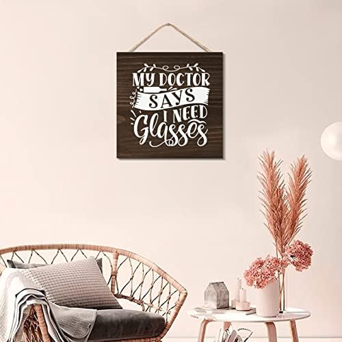 Rustic Wood Sign 12x12 Wall Art Decor Hanging Motivational Plaque