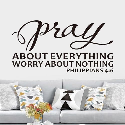 AnFigure Bible Verse Wall Stickers for Bedroom 21x11