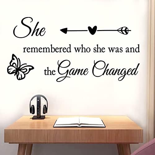 Inspirational Butterfly Wall Decal for Girls and Women