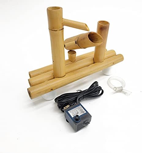 Lifegard Aquatics Bamboo Fountain Kit with Pump and Plant Holder