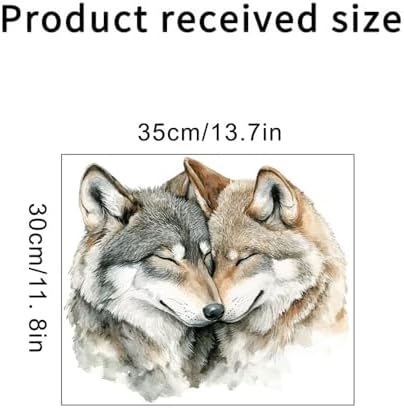 Lifelike Wolf Wall Decal for Living Room and Bedroom