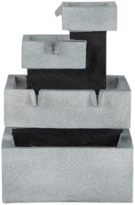 Elegant 4-Tier Water Fountain for Indoor and Outdoor Use