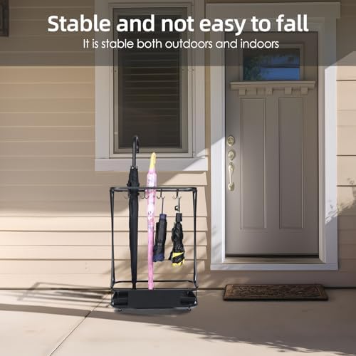 AetherWings 15 Slot Umbrella Stand with Drip Tray