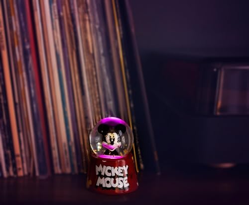 Disney Mickey Mouse Light-Up Snow Globe 3 Inches Tall