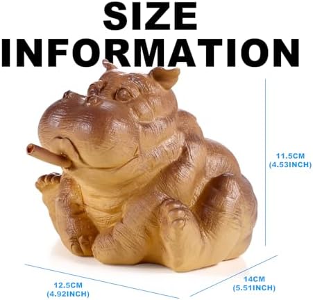 Hippo Water Spitter Statue for Pools and Ponds