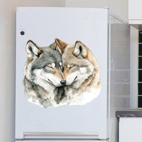 Lifelike Wolf Wall Decal for Living Room and Bedroom