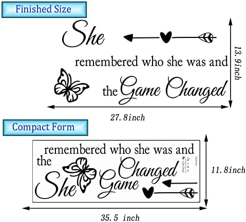 Inspirational Butterfly Wall Decal for Girls and Women