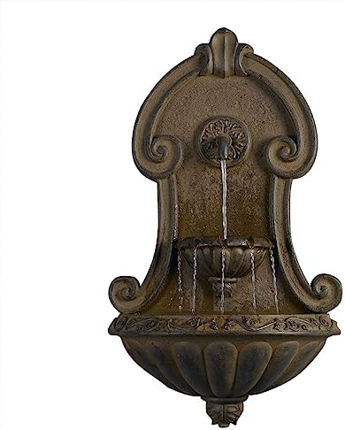 Jeco Muro Elegante Wall Fountain Copper Brown 33 Inch