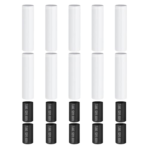 PATIKIL 35 Inch Tall Candle Covers Sleeves 10Pcs Metal E12 Chandelier Socket Insulation