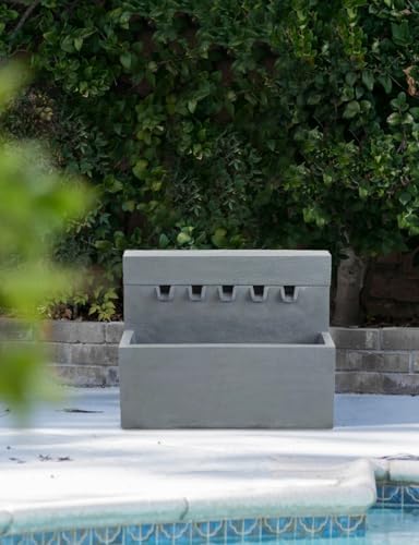 Modern Gray Decorative Freestanding Fountain