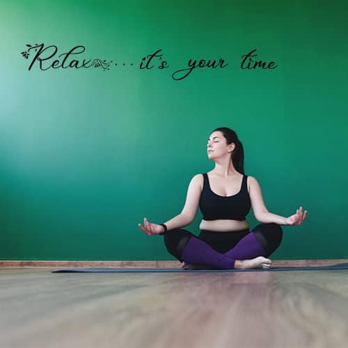 PLIGREAT Relax Quotes Wall Stickers Peel and Stick