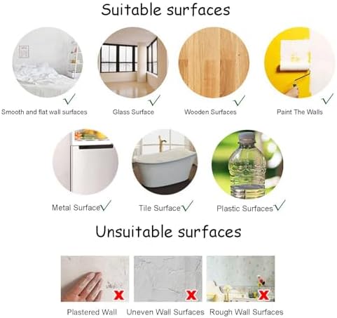 2 Pcs Bathroom Wall Decals with Flower Design