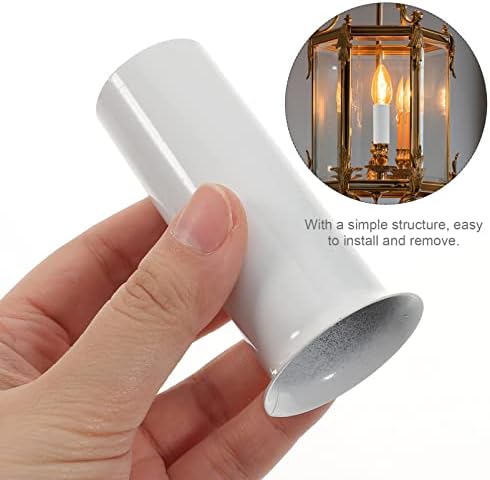 Uonlytech 6pcs Chandelier Cuff Set Metal White
