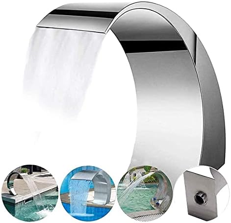 Stainless Steel Garden Waterfall Fountain for In Ground Pools 1