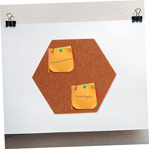 Hexagon Felt Bulletin Board Set 10 Piece Wall Mounted