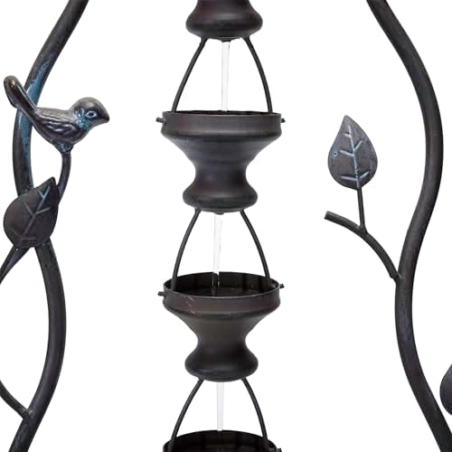 Alpine Corporation MAZ256 7 Cup Tiered Bronze Water Fountain