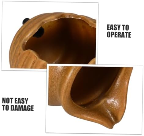 GLEAVI Ceramic Waterfall Fountain for Outdoor Decor