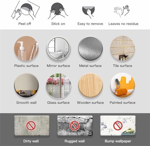 Pink Towel Shelf Wall Stickers for Bathroom Decor